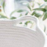JUTE MULTIPURPOSE BASKETS FOR HOME PINK AND WHITE - Image 5